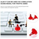 NUOBESTY 50Pcs Mini Traffic Cones Plastic Road Cone Sport Training Cone for Sand Play Safety Road Parking Cones Construction Cones (Random Style)