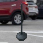 33inch Traffic Post Cone, Parking Post, Multipurpose for Construction Roads Traffic Caution, Black