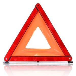 Warning Triangle - Red Travel Fold Up Safety Triangle In Case