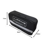 JJOnlineStore 12-in-1 Car Driving Safety Emergency Kit EU Vehicle Repair Essentials Travel Tool Storage Case, Warning Triangle, First Aid Kit - European Driving Kit, 12 Pcs (Black)