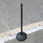 33inch Traffic Post Cone, Parking Post, Multipurpose for Construction Roads Traffic Caution, Black