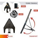 Flood 750mm Triangle Road Sign 554 - Plastic Temporary Road Street Traffic Safety Sign for Road and Street Works - Freestanding with Reflective Sign Face