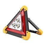 Sonew Safety Triangle Warning Sign, 30W Multifunction Car Breakdown Emergency Triangle Stop Sign, with Red LED Warning Light, Light and Compact