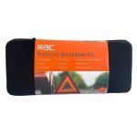 RAC Car & Vehicle Breakdown Kit - Premium Travel Safety Kit for Emergency Roadside Assistance with Jump Leads, Warning Triangle, First Aid Kit, Hi-Vis Vest, Gloves, Towrope, Window Hammer & Torch
