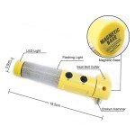 12-In-1 Car Auto Emergency Safety Tool Kits Euro Travel Roadside Assistance with Jumper Cables, Tow Rope, Emergency Triangle, 6-in-1Safety Hammer