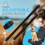 2pk Dog Car Seat Belts | Adjustable Dog Seat Belt for Dogs In Car | Dog Seat Belts for Cars UK | Car Dog Seat Belt Clip | Dog Car Seat Belt | Dog Seatbelt for Dogs | Dog Safety Belt for Car