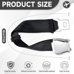 Airplane Seat Belt Extender Adjustable 6-32 In Airplane seatbelt extender for Fat Man Pregnant Woman Airport Essentials Seat Belt Extension with Portable Bag