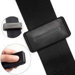 NUDFSY Seat Belt Clip, 4 PCS Seat Belt Adjuster, Universal Car Seat Belt Clips Adjuster Car Seatbelt Clip Stopper Strap Buckle Comfort Tension to Relax Shoulder Neck (Black)