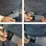 Mebamce 2pcs Universal Seat Belt Adjuster Comfort PU Leather Shoulder Neck Strap Positioner Belt Strap Safety Locking Clips for All Kind of Vehicles Cars Trucks - Black