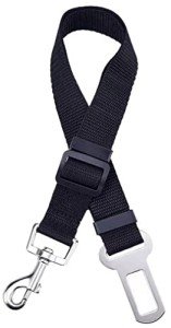 Dog Seat Belt for dogs in Car - Adjustable Dog Car Seat Belts -Harness Dog Seatbelt Safety Lead Dog Vehicle Travelling Leash -Adjustable Safety Seat Belt For Dog Cat and Pets (MAIN) (BLACK)