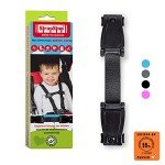STRAP STOP Anti Escape Car Seat Strap — UK Made, Crash Tested, ECE R44-04 & R129 Passed Buckle up Houdini Straps for Car Seat — Multi-use & Impossible to Unlock (1 x Car Seat Safety Clip) - 4 Colors