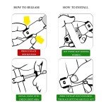 STRAP STOP Anti Escape Car Seat Strap — UK Made, Crash Tested, ECE R44-04 & R129 Passed Buckle up Houdini Straps for Car Seat — Multi-use & Impossible to Unlock (1 x Car Seat Safety Clip) - 4 Colors