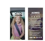 AOMIG Soft Car Seat Belt Pad Cover, 2 Pack Universal Car Safety Seat Belt Strap Shoulder Pad for Adults Kids Women & Men, Seatbelt Protector Cover Pads for Sedan SUV Trucks