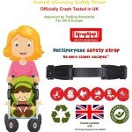 STRAP STOP Anti Escape Car Seat Strap — UK Made, Crash Tested, ECE R44-04 & R129 Passed Buckle up Houdini Straps for Car Seat — Multi-use & Impossible to Unlock (1 x Car Seat Safety Clip) - 4 Colors