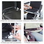 Wheelchair Seat Belt for Elderly & Disabled - Electric Scooters Replacement Band Accessory, Adjustable up to 45"L