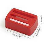 Ganen Car Belt Lock Buckle Guard Prevent Children And kids Opening The Seatbelt Securing the car seat Beltlock Send Keychainn (Red)