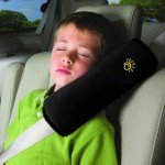 MHwan Seat Belt Pads, 2 Pcs Super Soft Skin-Friendly and Comfortable Seatbelt Covers Kids and Adults, Head and Neck Support, Seatbelt pad That Doubles as a Sleeping Pillow (Black, Black)