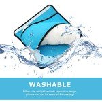 MHwan Seat Belt Pads, 2 Pcs Super Soft Skin-Friendly and Comfortable Seatbelt Covers Kids and Adults, Head and Neck Support, Seatbelt pad That Doubles as a Sleeping Pillow (Black, Black)