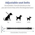 Dog Seat Belt for Cars UK|Adjustable Dog Travel Safety Belt|Dog Car Harness for Child Safety Seat|Adjustable Universal Dog Seatbelt for Car Travel (Black)