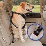 Dog Seat Belt for Cars UK|Adjustable Dog Travel Safety Belt|Dog Car Harness for Child Safety Seat|Adjustable Universal Dog Seatbelt for Car Travel (Black)