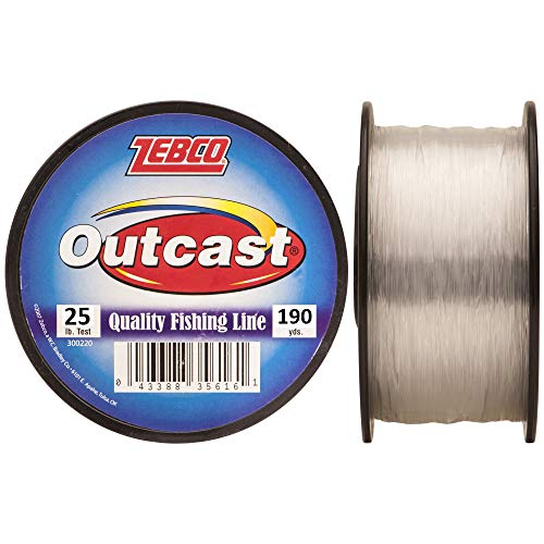Zebco Outcast Fishing Line: 190-Yards, 25-Pound, Strength