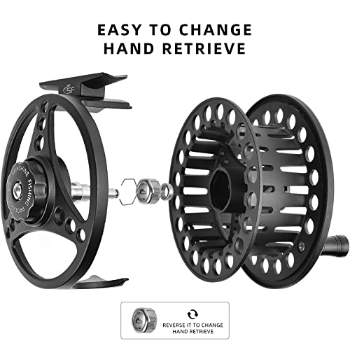 SF Large Arbor Fly Reel 5/6wt Matt Black Combo
