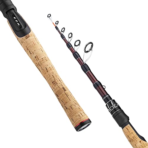 XPEDITE Portable Telescopic Fishing Rods, Carbon Blanks, Cork Handle
