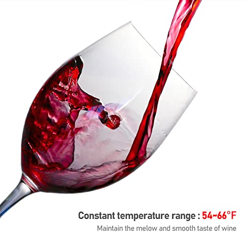 JINJUNYE 12-Bottle Countertop Wine Cooler