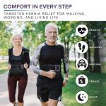 Abdomencare Umbilical Hernia Belt for Men and Women | Abdominal Hernia Belt for Women & Men with 2 Unique Compression Pads | Belly Button Umbilical Hernia Belts for Men | Hernia Support Binder | L/XL