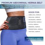 Abdomencare Umbilical Hernia Belt for Men and Women | Abdominal Hernia Belt for Women & Men with 2 Unique Compression Pads | Belly Button Umbilical Hernia Belts for Men | Hernia Support Binder | L/XL