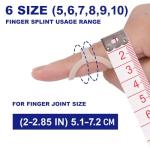 6 Pack Oval Waterproof Finger Splints for Relief