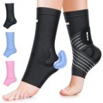 Rakiie Comfortable Ankle Support Sleeve with Silicone Pad