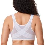 Delimira Women's Plus Size Front Closure Bra