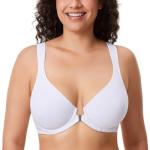 Delimira Women's Plus Size Front Closure Bra