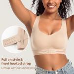 Wireless Posture Bra with Back Support for Women