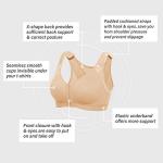 Delimira Women's Wireless Back Support Bra 38B