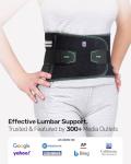 Comfortable Lower Back Brace with Adjustable Support