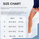 Adjustable Hamstring Compression Sleeve for Support