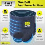 BLITZU Umbilical Hernia Belt for Men and Women – Abdominal Support Binder for Belly Button Hernia Support, Relieve Pain for Incisional, Femoral, Hiatal, & Inguinal Hernia Surgery Prevention Aid L-XL