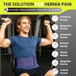 BLITZU Umbilical Hernia Belt for Men and Women – Abdominal Support Binder for Belly Button Hernia Support, Relieve Pain for Incisional, Femoral, Hiatal, & Inguinal Hernia Surgery Prevention Aid L-XL