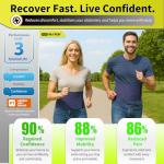 BLITZU Umbilical Hernia Belt for Men and Women – Abdominal Support Binder for Belly Button Hernia Support, Relieve Pain for Incisional, Femoral, Hiatal, & Inguinal Hernia Surgery Prevention Aid L-XL