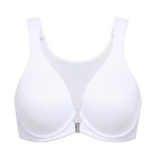 Delimira Women's Plus Size Front Closure Bra