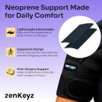 ZENKEYZ Adjustable Shoulder Brace for Pain Relief
