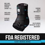 Adjustable Lace-Up Ankle Brace for Sports & Recovery