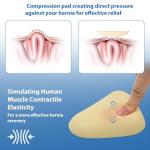 Men's Adjustable Hernia Support Belt with Compression Pads