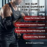 Compression Elbow Sleeves for Weightlifting and Training