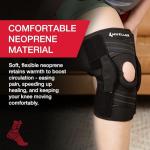 Self-Adjusting Hinged Knee Brace for Pain Relief
