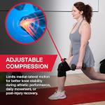 Self-Adjusting Hinged Knee Brace for Pain Relief