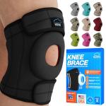 Adjustable Knee Brace with Stabilizers and Gel Pads