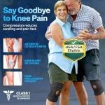 Adjustable Knee Brace with Stabilizers and Gel Pads